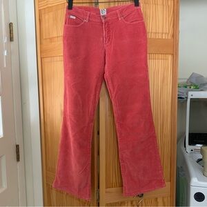 VTG 90s XOXO Jeans Juniors red bootcut corduroy 5-pocket jeans. Size 5/6